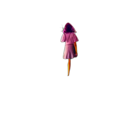 dress, umbrella, jacket, staff transparent PNG cut-out