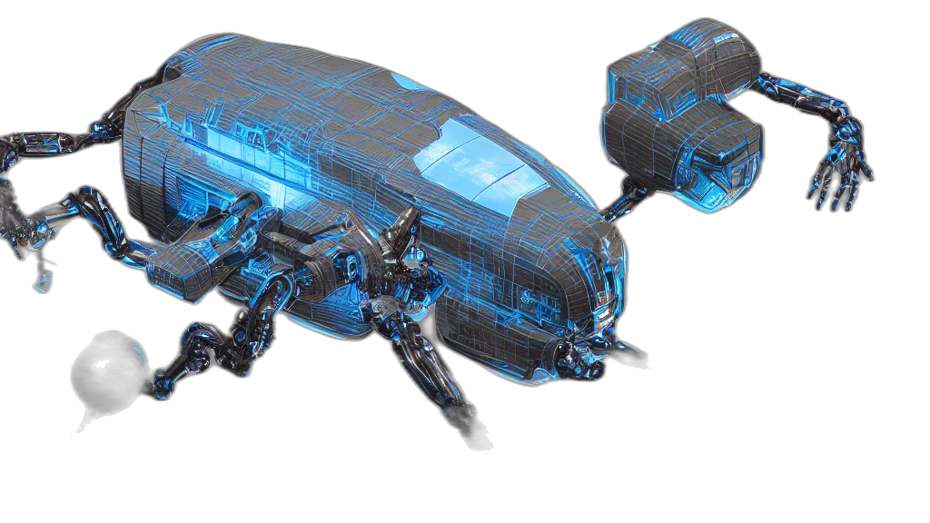 concept art, 3d render, cyberpunk, pixel art transparent PNG cut-out