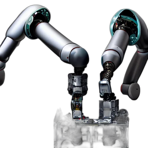 robot, 3d render, concept art, robotic transparent PNG cut-out
