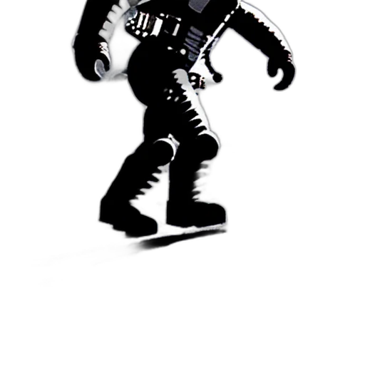 robot, weapon, creature, staff transparent PNG cut-out