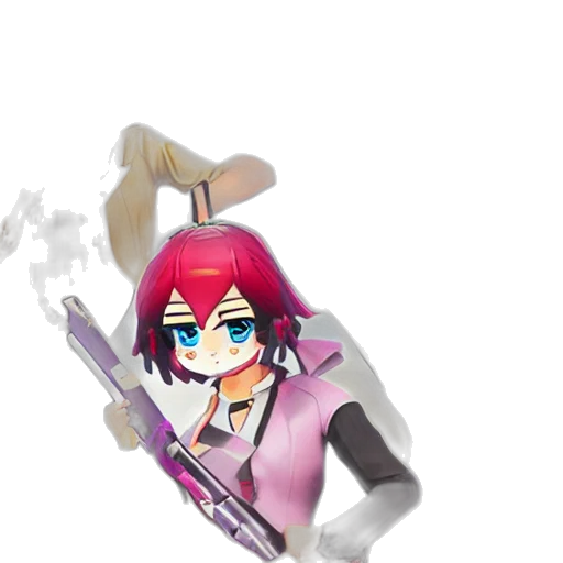 weapon, staff, sword, robot, anime, pixel art, cartoon, 3d render transparent PNG cut-out