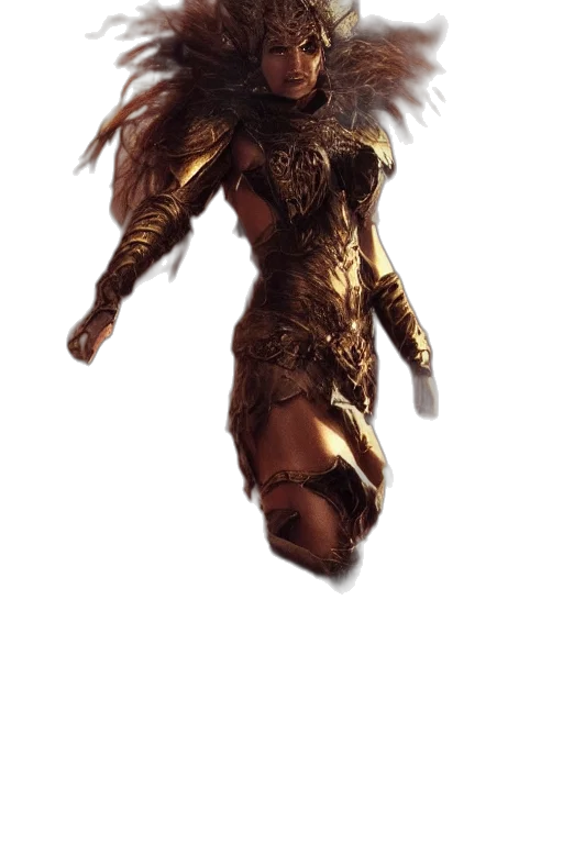 mask, hair, dress, creature transparent PNG cut-out