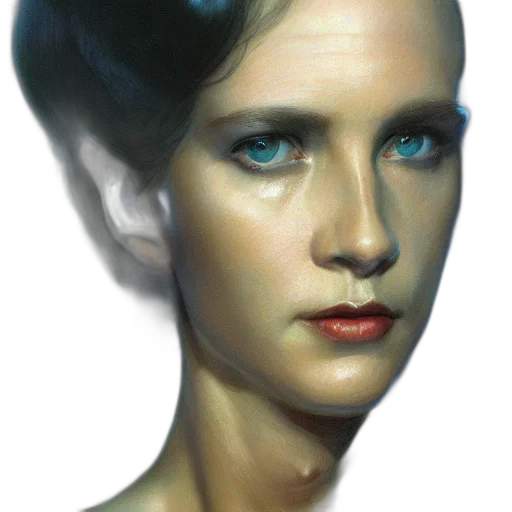 face, mask, crown, hair, photorealistic, oil painting, concept art, fantasy art transparent PNG cut-out