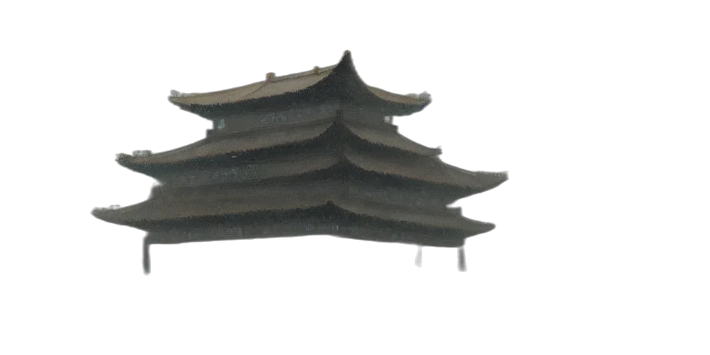 building, umbrella, crown, dragon transparent PNG cut-out