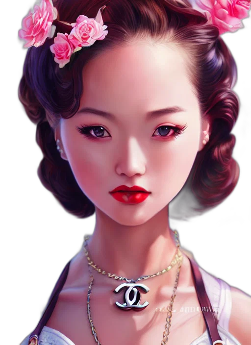 jewelry, face, robot, dress, photorealistic, fantasy art, concept art, oil painting transparent PNG cut-out