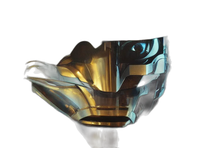 crown, jewelry, mask, bottle, 3d render, photorealistic, concept art, fantasy art transparent PNG cut-out