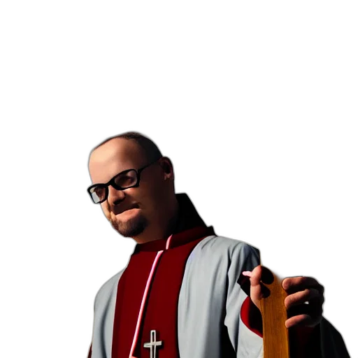 staff, jacket, weapon, sword, concept art, 3d render, photorealistic, pixel art transparent PNG cut-out
