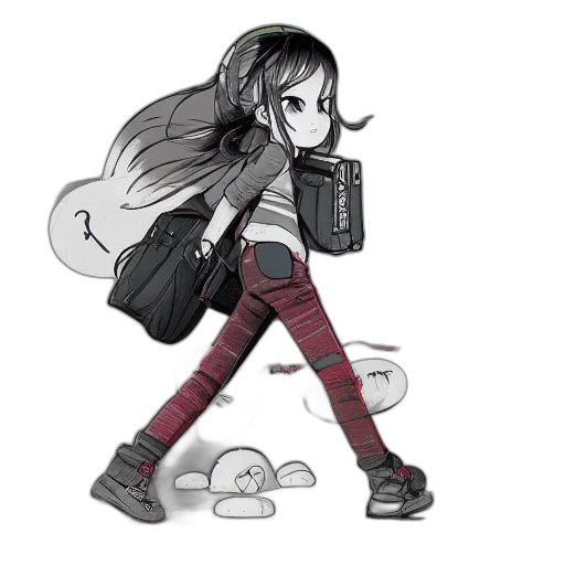staff, weapon, jacket, robot transparent PNG cut-out