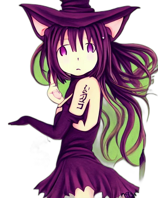 dress, creature, animal, staff, anime, pixel art, fantasy art, cartoon transparent PNG cut-out