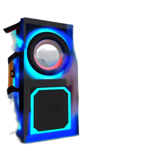 robot, mask, face, 3d render, vaporwave, cyberpunk, concept art, neon lights transparent PNG cut-out