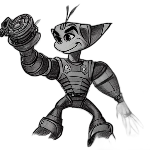 robot, staff, concept art, cartoon transparent PNG cut-out