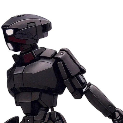 robot, 3d render, concept art, cyberpunk transparent PNG cut-out