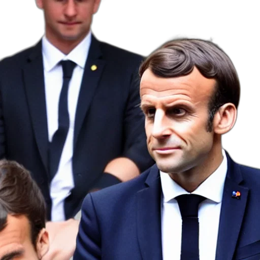 face, mask, emmanuel, macron, lost, his, phone transparent PNG cut-out