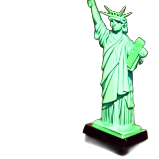 staff, weapon, 3d render, concept art, vaporwave, photorealistic, green, statue transparent PNG cut-out