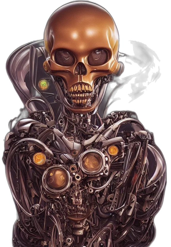 robot, jewelry, mask, face, cyberpunk, concept art, comic book art, fantasy art transparent PNG cut-out