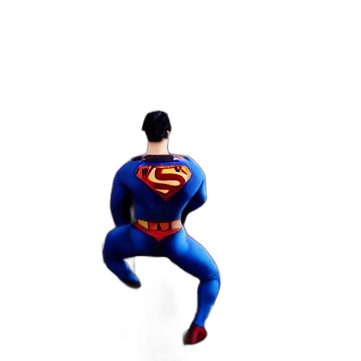 animal, creature, robot, 3d render, concept art, comic book art, pixel art, superman transparent PNG cut-out