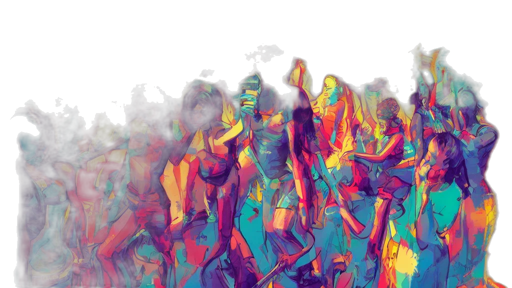 dress, concept art, vaporwave, 3d render transparent PNG cut-out