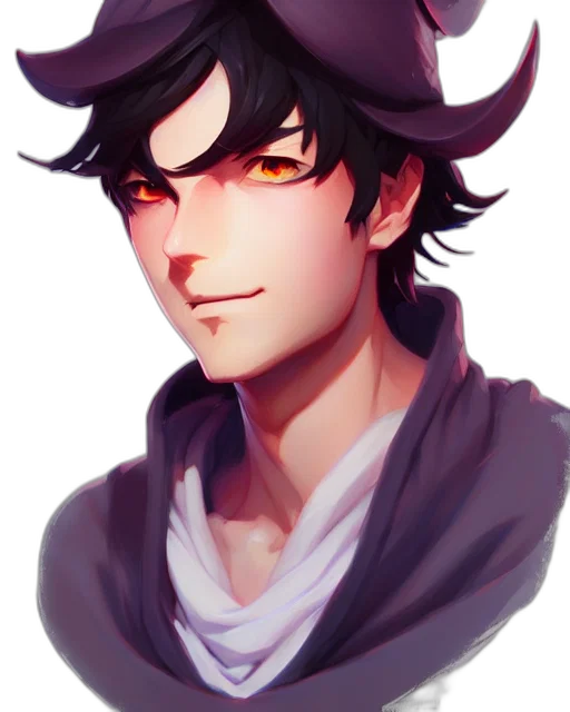dragon, face, mask, staff, anime, fantasy art, watercolor, pixel art transparent PNG cut-out