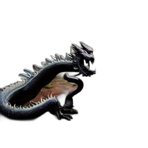dragon, animal, creature, weapon, 3d render, concept art, photorealistic, fantasy art transparent PNG cut-out
