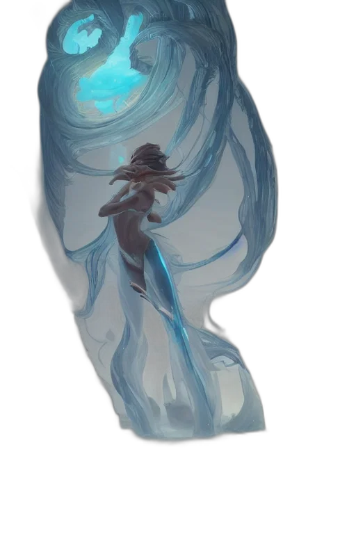 bottle, mask, sword, dress, concept art, fantasy art, watercolor, anime transparent PNG cut-out