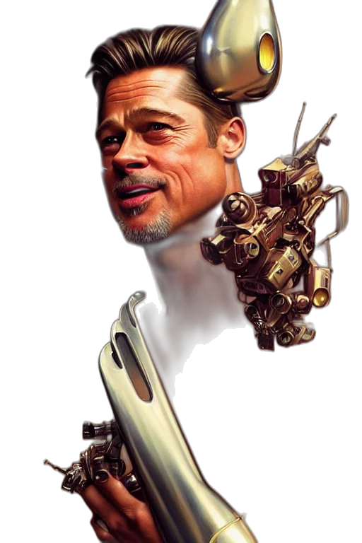 robot, weapon, staff, face transparent PNG cut-out