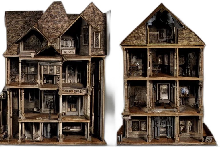 building, 3d render, concept art, photorealistic, fantasy art, city street, dollhouse, cutaway transparent PNG cut-out