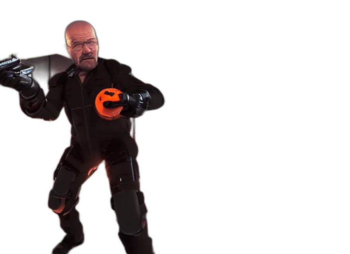 weapon, jacket, creature, staff transparent PNG cut-out