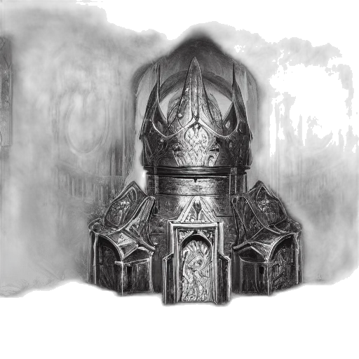 crown, mask, sword, face, concept art, fantasy art, pencil sketch, photorealistic transparent PNG cut-out