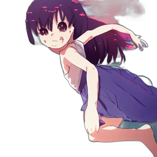 dress, creature, weapon, anime transparent PNG cut-out
