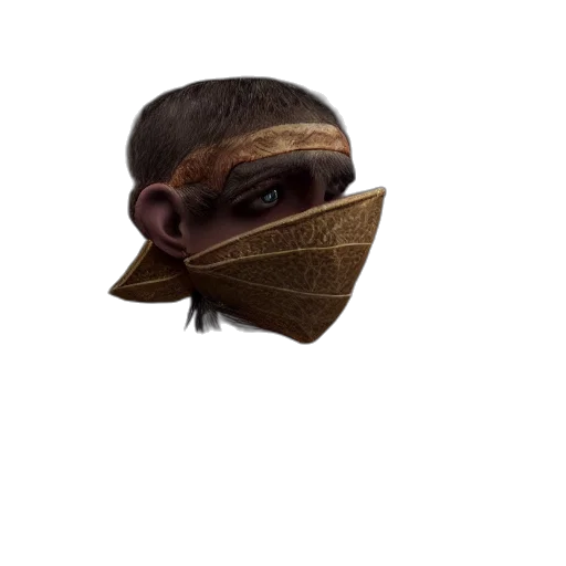 mask, face, creature, staff transparent PNG cut-out