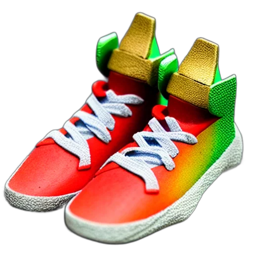 shoes, 3d render, concept art, photorealistic transparent PNG cut-out