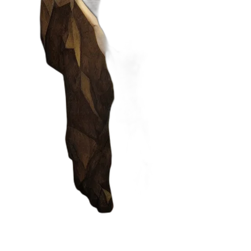 dress, staff, hair, shoes transparent PNG cut-out