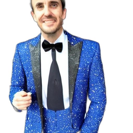 jacket, staff, cartoon, blue, photo, man, wearing, galaxy transparent PNG cut-out
