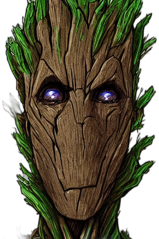 tree, mask, face, creature transparent PNG cut-out