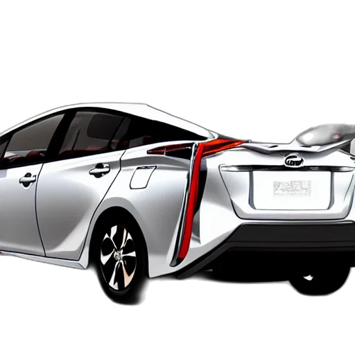 car, concept art, 3d render, photorealistic transparent PNG cut-out
