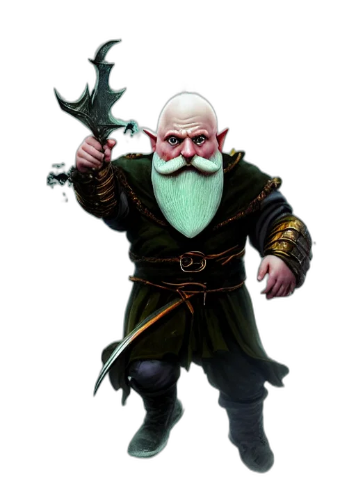 staff, dragon, fantasy art, concept art, 3d render, pixel art, green, bald transparent PNG cut-out