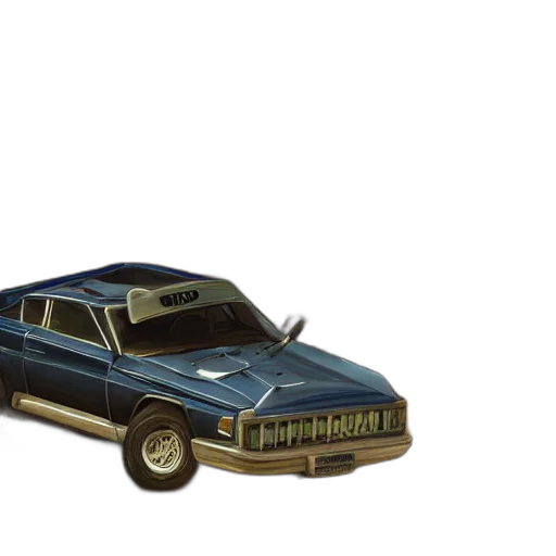 car, 3d render, concept art, photorealistic, pixel art, screenshot, gta, san transparent PNG cut-out