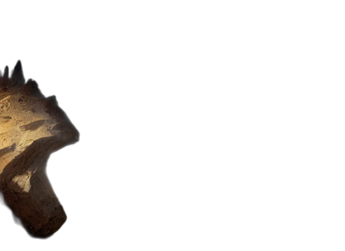 staff, mask, animal, hat, 3d render, photorealistic, concept art, earth tones transparent PNG cut-out