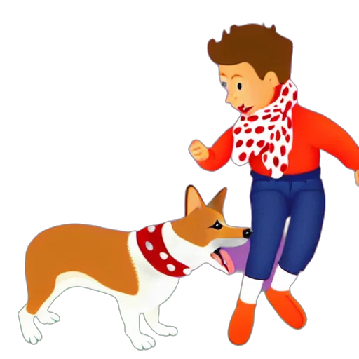 animal, cartoon, concept art, pixel art, 3d render, red, illustration, french transparent PNG cut-out