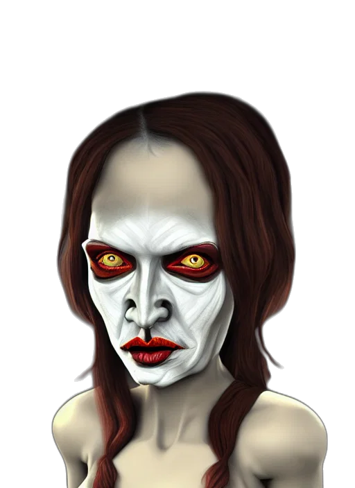 mask, face, creature, staff transparent PNG cut-out