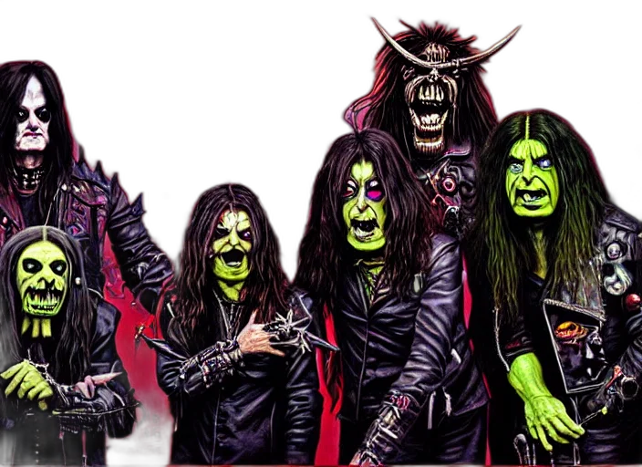 concept art, comic book art, fantasy art, black, sabbath, apocalyptic, demonic, orc transparent PNG cut-out