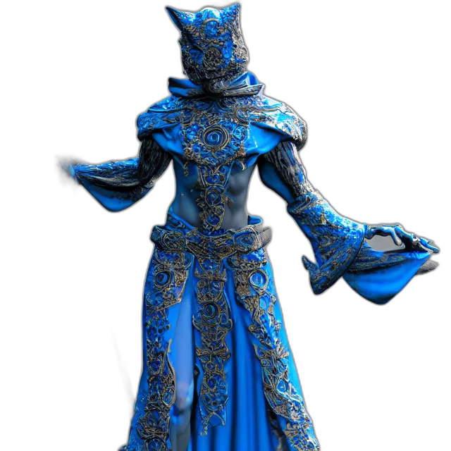 dress, mask, staff, concept art transparent PNG cut-out