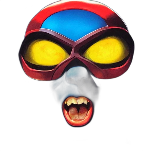 mask, face, robot, creature transparent PNG cut-out