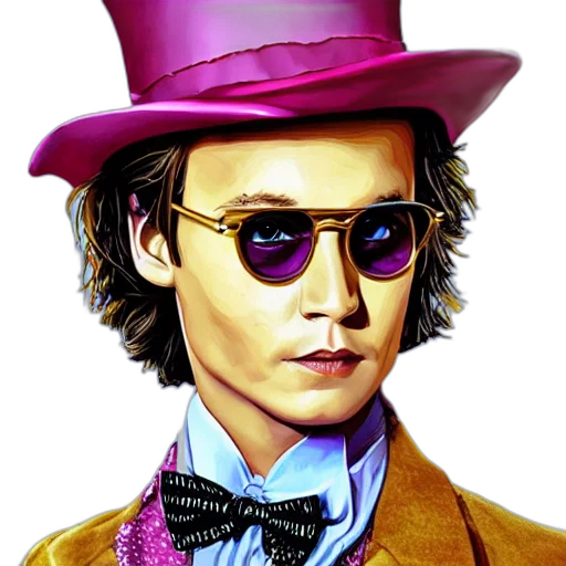 hat, face, photorealistic, comic book art, pixel art, cartoon, colorful, portrait transparent PNG cut-out