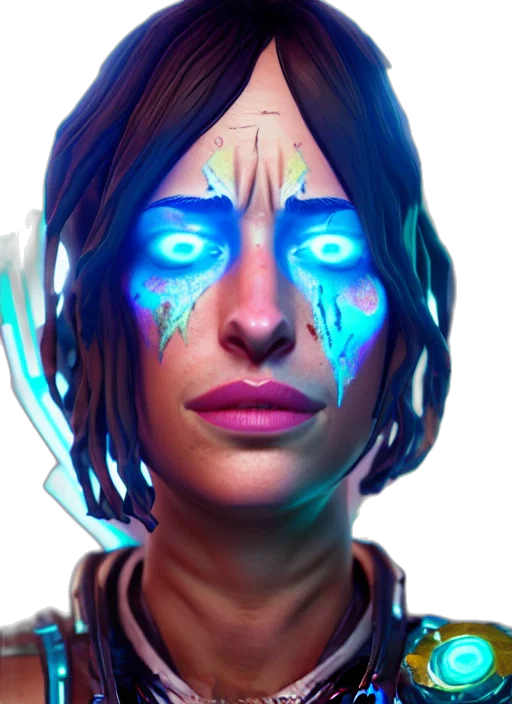 face, mask, cyberpunk, concept art transparent PNG cut-out