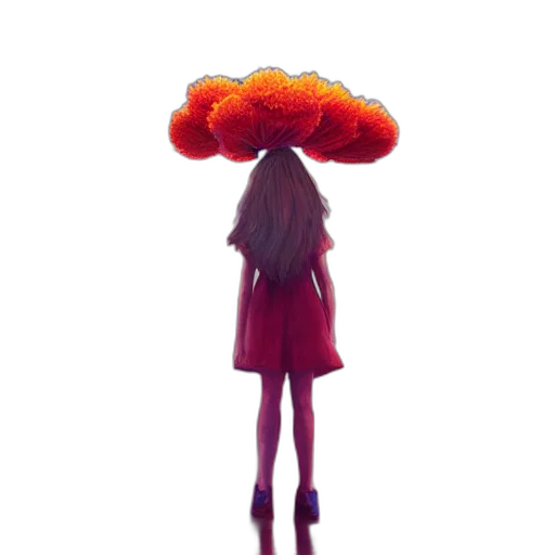umbrella, dress, hat, tree transparent PNG cut-out