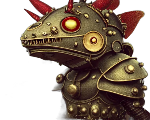 dragon, robot, mask, creature transparent PNG cut-out