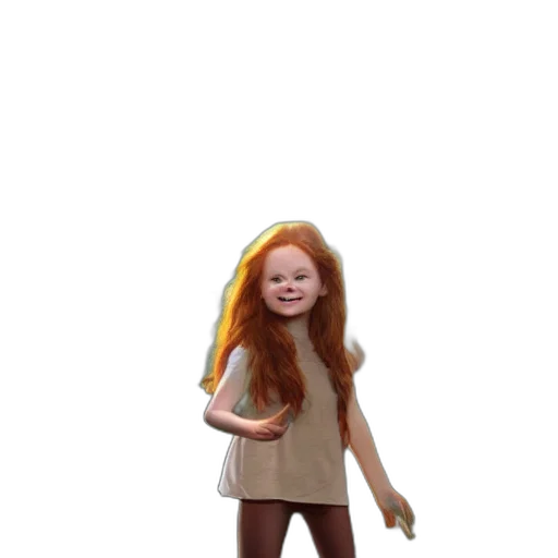 dress, hair, creature, staff, 3d render, concept art, photorealistic, cartoon transparent PNG cut-out