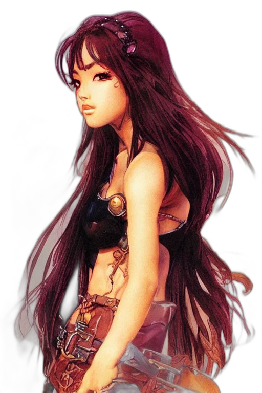 fantasy art, concept art, comic book art, watercolor transparent PNG cut-out