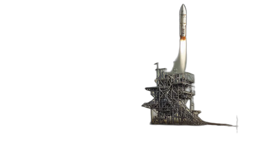 weapon, staff, sword, robot, concept art, 3d render, fantasy art, outer space transparent PNG cut-out